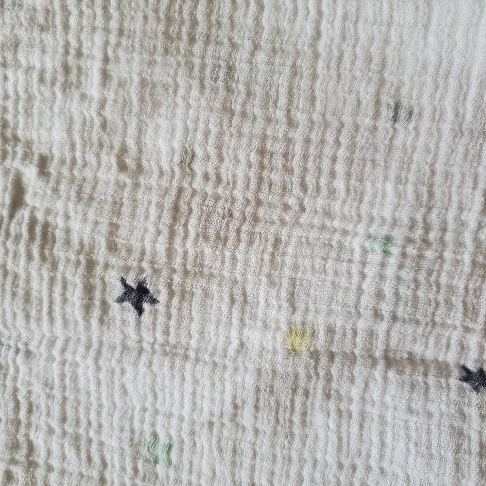 Aden + Anais Baby Blanket Blue Yellow White Muslin Cotton‎ Swaddle